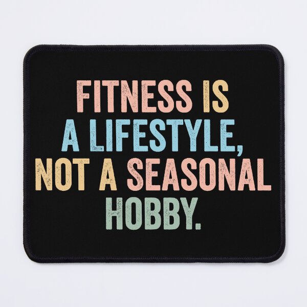 Item preview, Fitness Is a Lifestyle, Not a Seasonal Hobby: Trendy Gym Workout designed and sold by Singhe Design.