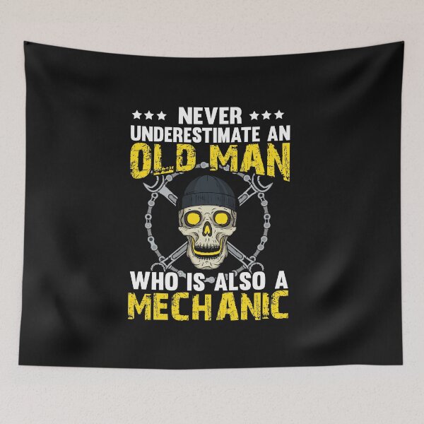 Item preview, Never Understate An Old Man Who Is Also A Mechanic / Mechanics / Car Mechanic/ Auto Mechanic designed and sold by Tee Hub.