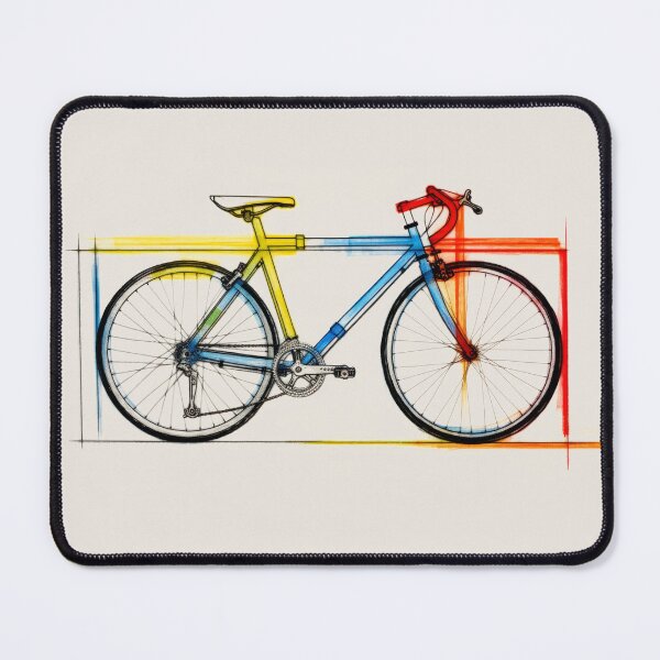 Artikelvorschau, Fahrrad Zeichnung entworfen und verkauft von MagicColorPrint.