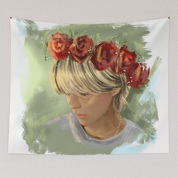 Item preview, Taehyung in a Rose Crown designed and sold by MarmarArts.