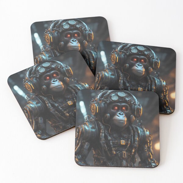 Item preview, Steampunk chimp designed and sold by Maths-4-Nerds.