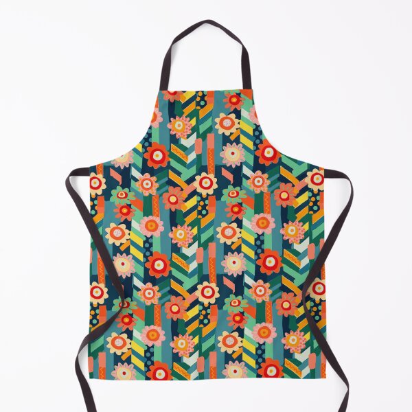 Item preview, Bold flowers and stripes summer spring joy designed and sold by Alessandro Remo Mazzoni Remotextiles.