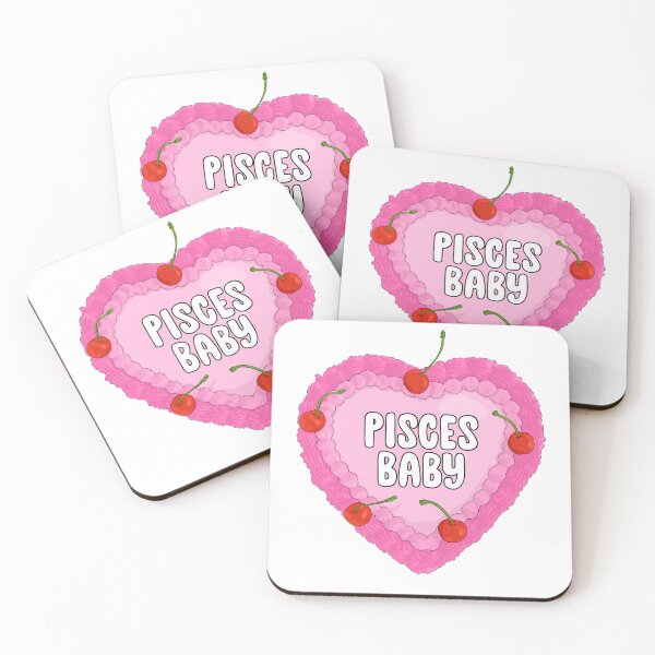 Item preview, Pisces star sign heart cake design  designed and sold by Designs by CJK.