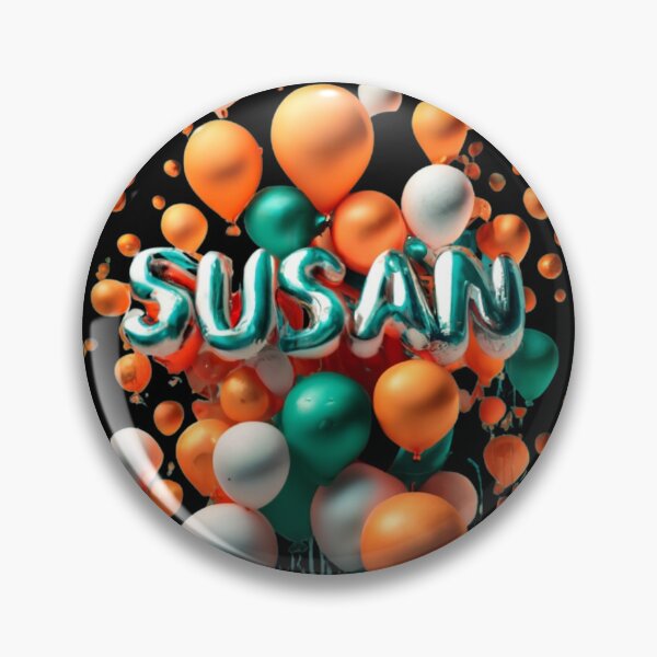 Item preview, Susan Name Gift Ideas Birthday Party Balloons designed and sold by OliDesigns.
