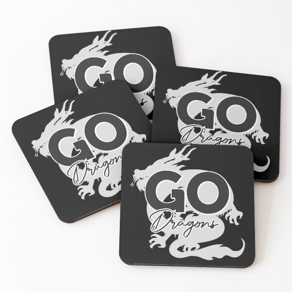 Item preview, Dragons Team Mascot School Spirit Game Night Dragon Skin Fan  designed and sold by smartrocket.