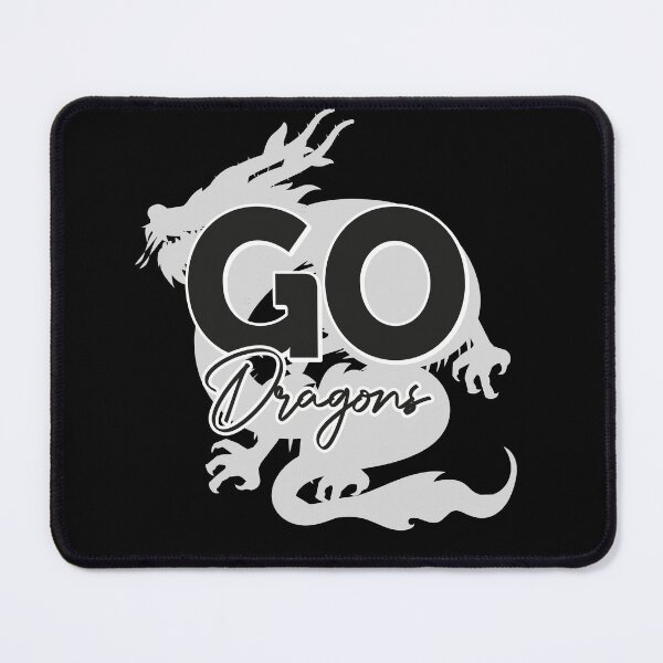 Item preview, Dragons Team Mascot School Spirit Game Night Dragon Skin Fan  designed and sold by smartrocket.
