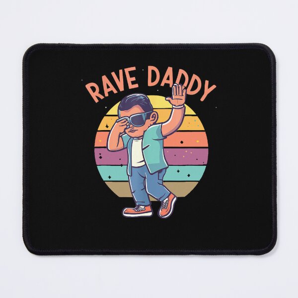 Item preview, Rave Daddy Retro Dad Dabbing in Vibrant Club designed and sold by MissRasheedHam.