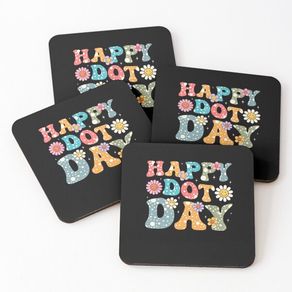Item preview, Happy Dot Day Hippie Flowers Retro Groovy Teacher Women Kids  designed and sold by MissRasheedHam.