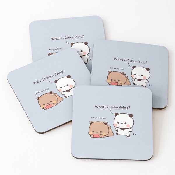 Item preview, Bubu and Dudu Everyday | Bear Couple | Panda Yier | Bubu Brownie Bear Sticker designed and sold by valeriehsin.