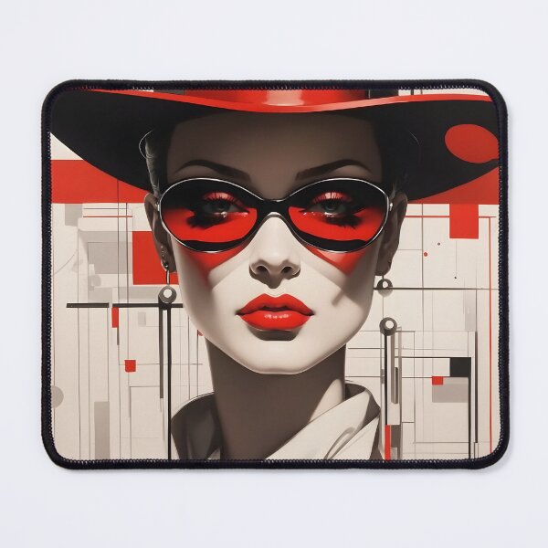 Item preview, Art: Elegant woman in Bauhaus style: art print, apparel, wall decor designed and sold by VonRauenfeld.