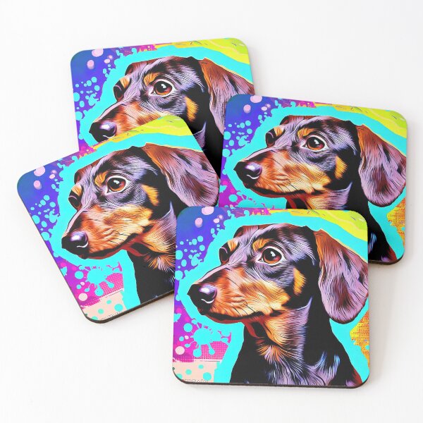 Item preview, Dachshund Dog breed Sausage Dog Pop Art designed and sold by FunnehGacha.