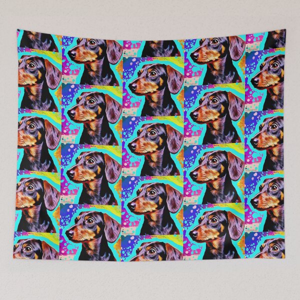 Item preview, Dachshund Dog breed Sausage Dog Pop Art designed and sold by FunnehGacha.