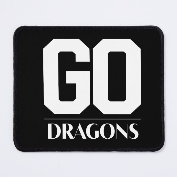 Item preview, Dragons Team Mascot School Spirit Game Night Dragon Skin Fan  designed and sold by smartrocket.