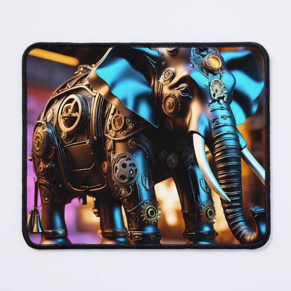 Item preview, Steampunk elephant designed and sold by Maths-4-Nerds.
