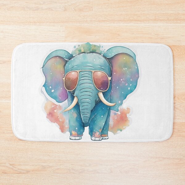 Item preview, Cool Elephant with his cool glasses. designed and sold by Natcharee.