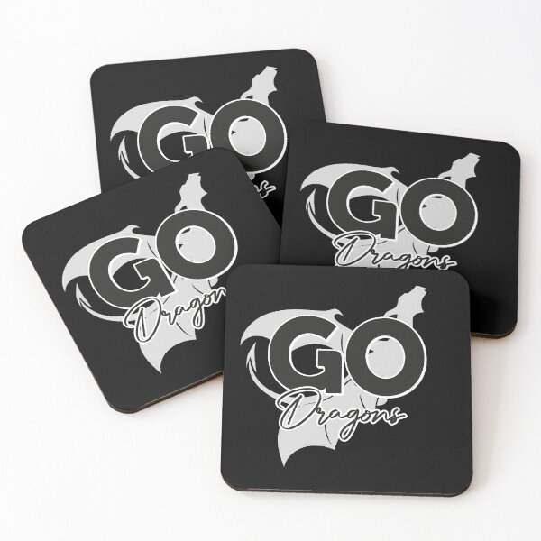 Item preview, Dragons Team Mascot School Spirit Game Night Dragon Skin Fan  designed and sold by smartrocket.