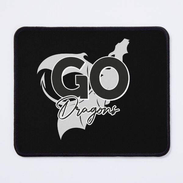 Item preview, Dragons Team Mascot School Spirit Game Night Dragon Skin Fan  designed and sold by smartrocket.