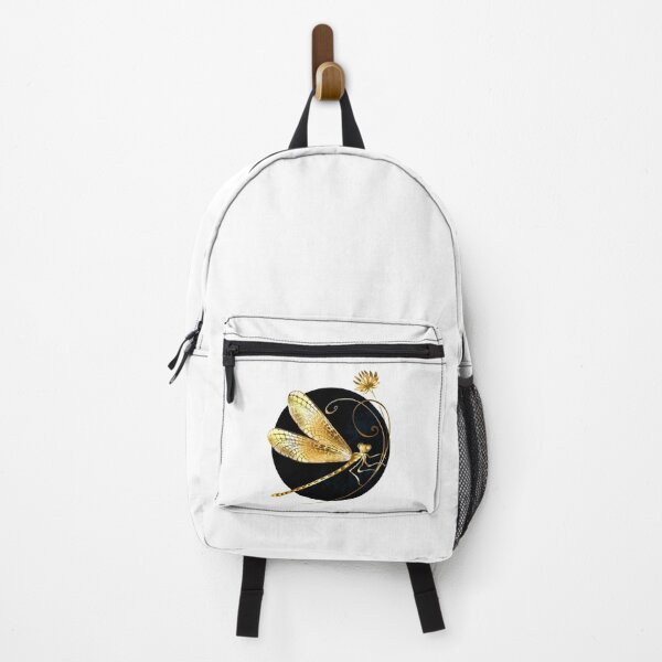 Item preview, Golden dragonfly in black circle designed and sold by Blackmoon9.