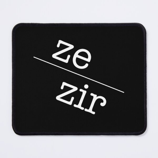 Item preview, Ze Zir Gender Identity Pronoun LGBTQ+ Inclusive designed and sold by The Junto Shop.
