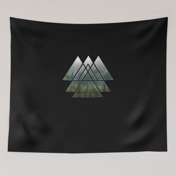 Artikelvorschau, Sacred Geometry Triangles Misty Forest entworfen und verkauft von LacieaIrizarry.