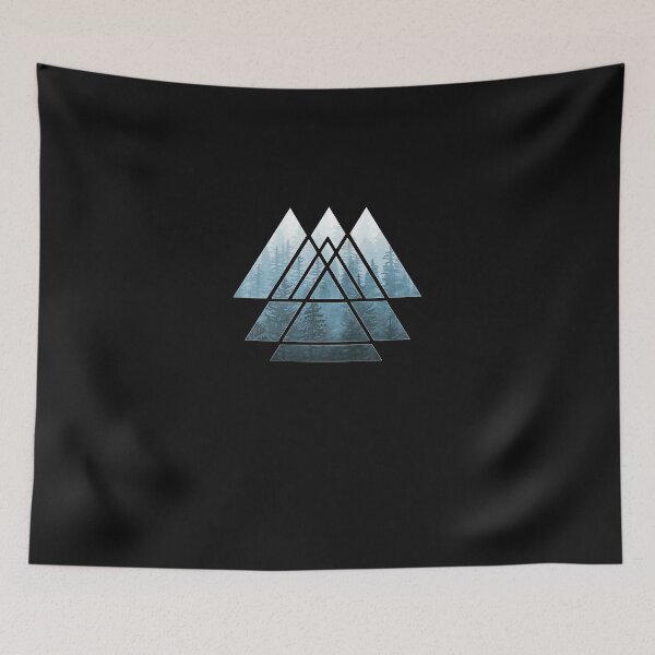 Artikelvorschau, Sacred Geometry Triangles Misty Forest Active entworfen und verkauft von LacieaIrizarry.