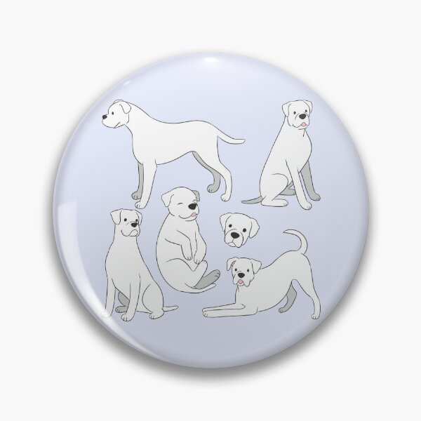 Item preview, Cute white boxer dog pattern  designed and sold by Yaragold.