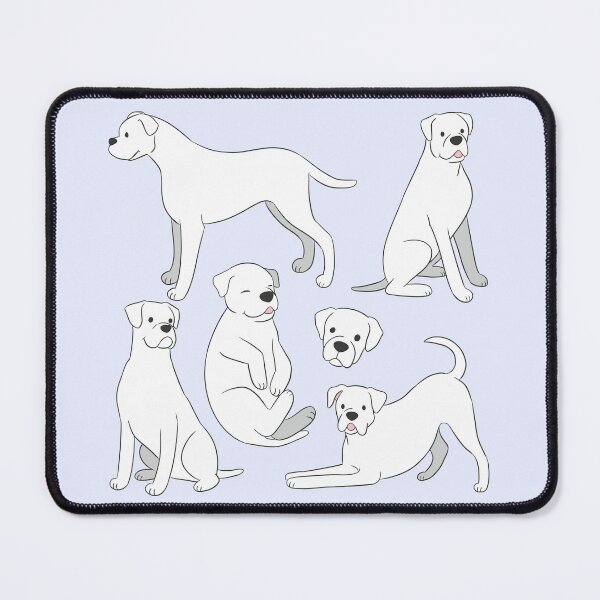 Item preview, Cute white boxer dog pattern designed and sold by Yaragold.