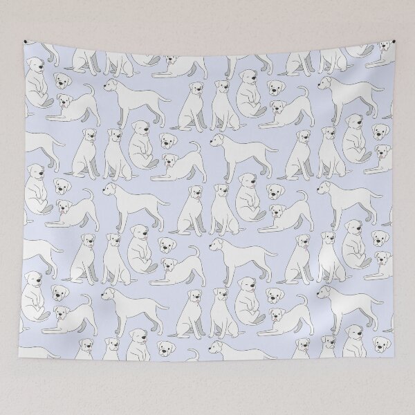 Item preview, Cute white boxer dog pattern  designed and sold by Yaragold.