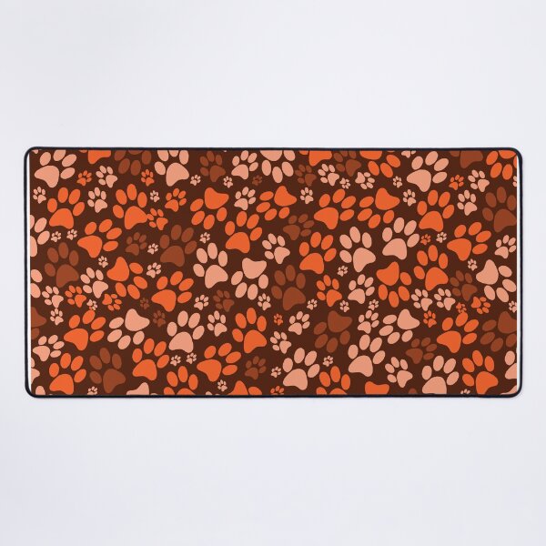 Item preview, dog footprints orange designed and sold by ZiphGames.