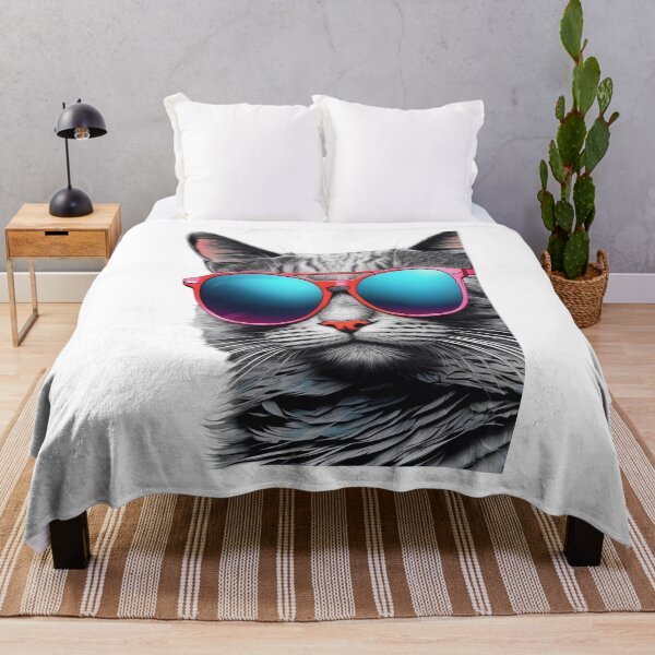Item preview, Sweet cat in sunglasses designed and sold by Greta Lobodzinska.