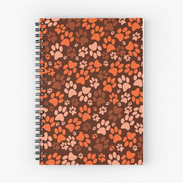 Item preview, dog footprints orange  designed and sold by ZiphGames.