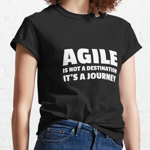 Item preview, AGILE is not a destination IT'S A JOURNEY designed and sold by MurmuringShop.