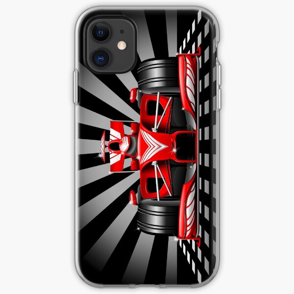 Formula 1 Red Race Car iPhone Soft Case