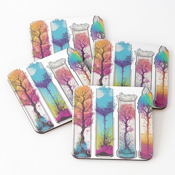 Item preview, tree growing from a Glass Test Tubes with soil at the bottom of the test tube. designed and sold by Natcharee.