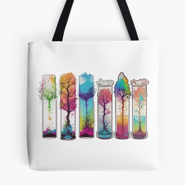 Item preview, tree growing from a Glass Test Tubes with soil at the bottom of the test tube. designed and sold by Natcharee.