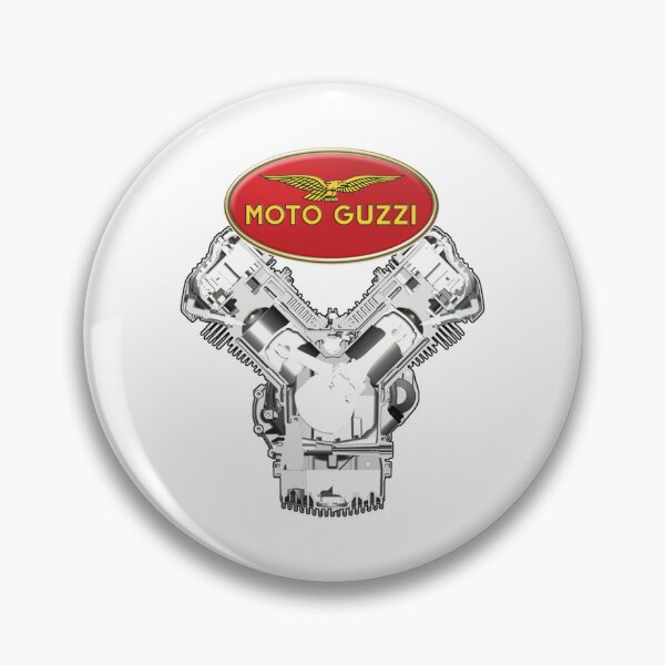 Item preview, Guzzi Logo and Engine T-Shirt designed and sold by RosaWirthBE.