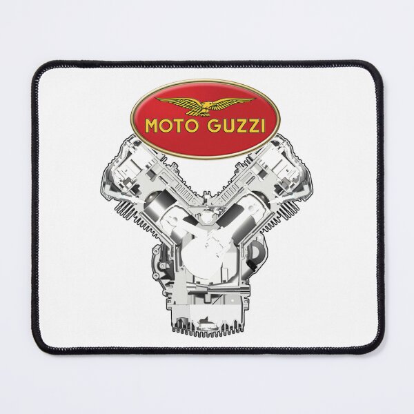 Item preview, Guzzi Logo and Engine T-Shirt designed and sold by RosaWirthBE.