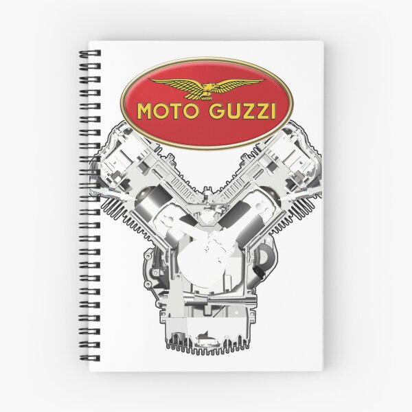 Item preview, Guzzi Logo and Engine T-Shirt designed and sold by RosaWirthBE.