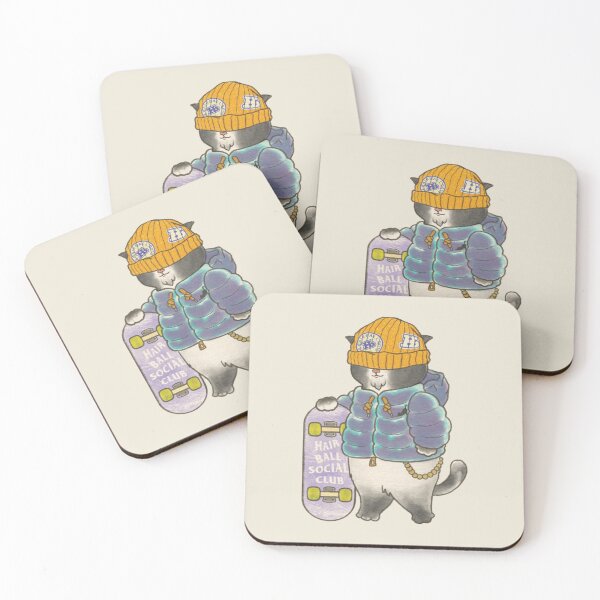 Item preview, A Pro Skateboard Cats - Hairball Social Club Family designed and sold by OzzyMac.