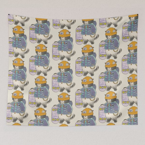 Item preview, A Pro Skateboard Cats - Hairball Social Club Family designed and sold by OzzyMac.