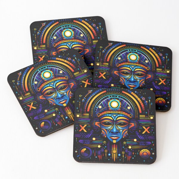 Item preview, "African-Futuristic Fusion" designed and sold by Art-Vortex-fr.