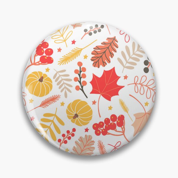Item preview, Seasonal Autumn Botanical Berries Pumpkin pattern designed and sold by Nicola-Rowe.