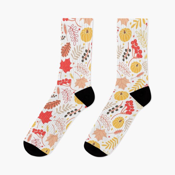 Item preview, Seasonal Autumn Botanical Berries Pumpkin pattern designed and sold by Nicola-Rowe.