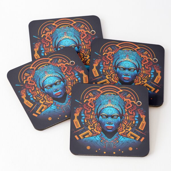 Item preview, "African-Futuristic Fusion" designed and sold by Art-Vortex-fr.