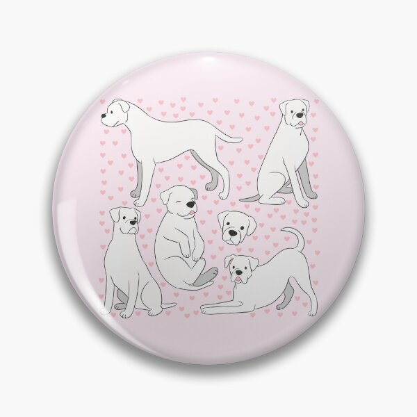 Item preview, Cute white boxer dog pattern  designed and sold by Yaragold.