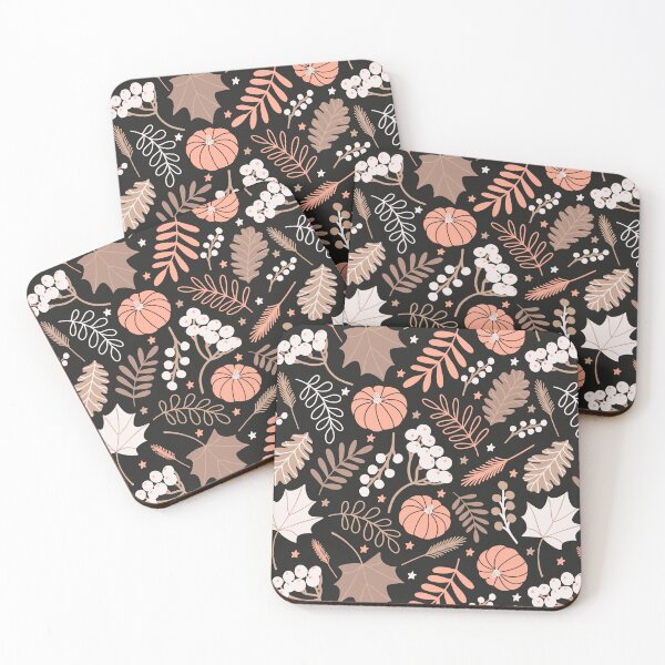 Item preview, Seasonal Autumn Botanical Pumpkin Nature Berries pattern designed and sold by Nicola-Rowe.