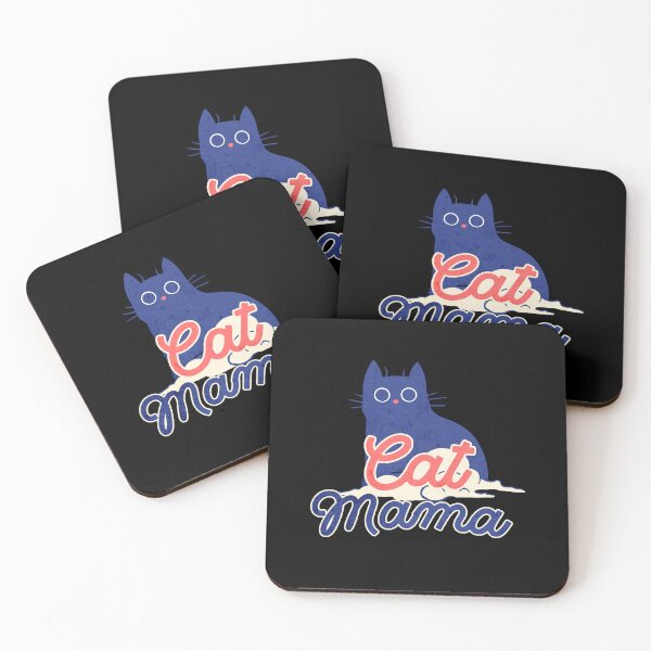 Item preview, "Cat Mama" - Retro Cat Lover Tee designed and sold by WildWoodWaver.