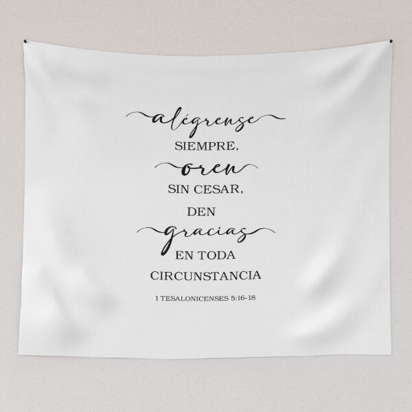 Item preview, 1 Tesalonicenses 5:16-18  Spanish Bible Verse designed and sold by Aryam Quotes.