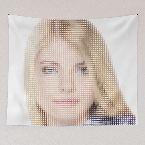Item preview, Dots - blonde young woman portrait designed and sold by MikeWhitcombe.