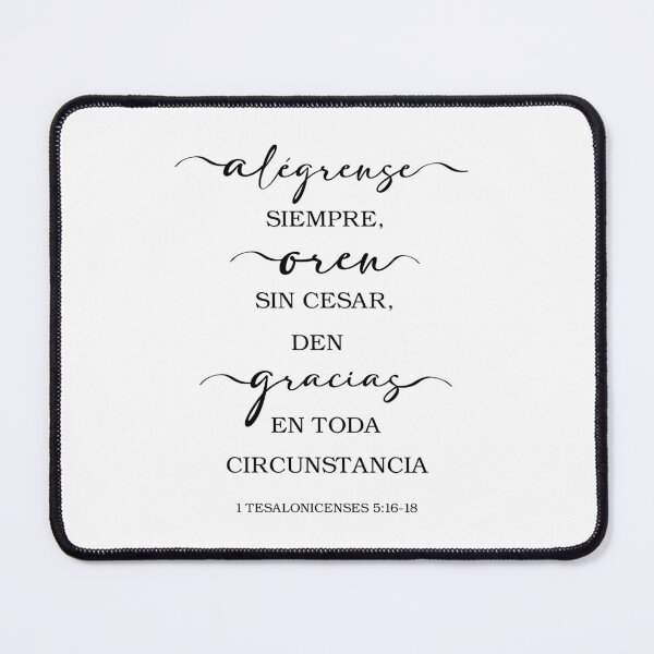 Item preview, 1 Tesalonicenses 5:16-18  Spanish Bible Verse designed and sold by Aryam Quotes.